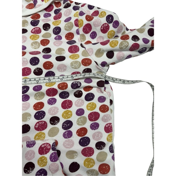 Aero Reversible Full Zip Hoodie Pink Polka Dot Size M - Picture 10 of 10